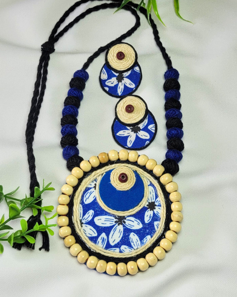 Royal Blue Chandra Haar Set