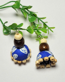 Vasanti Indigo Bloom Jhumka