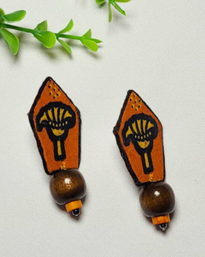 Terracotta Loom Tribal Earrings