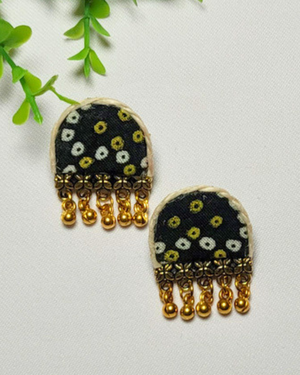 Midnight Golden Drop Earrings