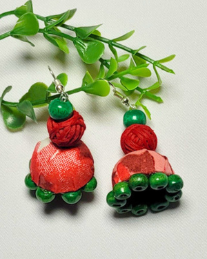 Rang - Taranga  Fabric  Jhumka
