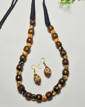 Bandhni Printed Beaded Set