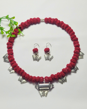 Butterfly Chams Necklace Set