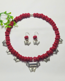Butterfly Chams Necklace Set