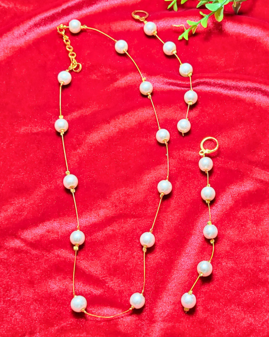 Pearl Grace Invisible Neck Set