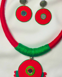 Red - Green Cotton Hasli Set