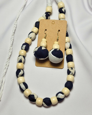 Ivory Eclipse Beads Neck Set