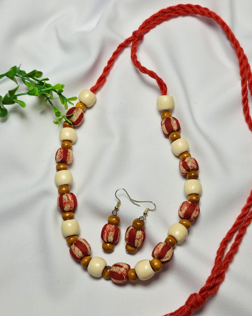 Red Earth Artisan Neck Set