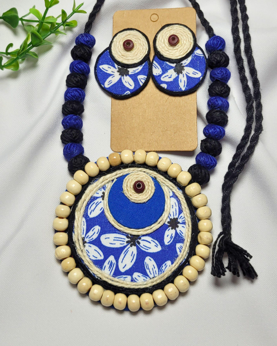 Royal Blue Chandra Haar Set