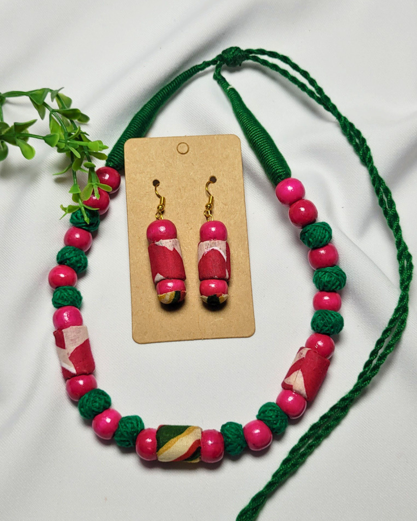 Rustic Harmony Beaded Set