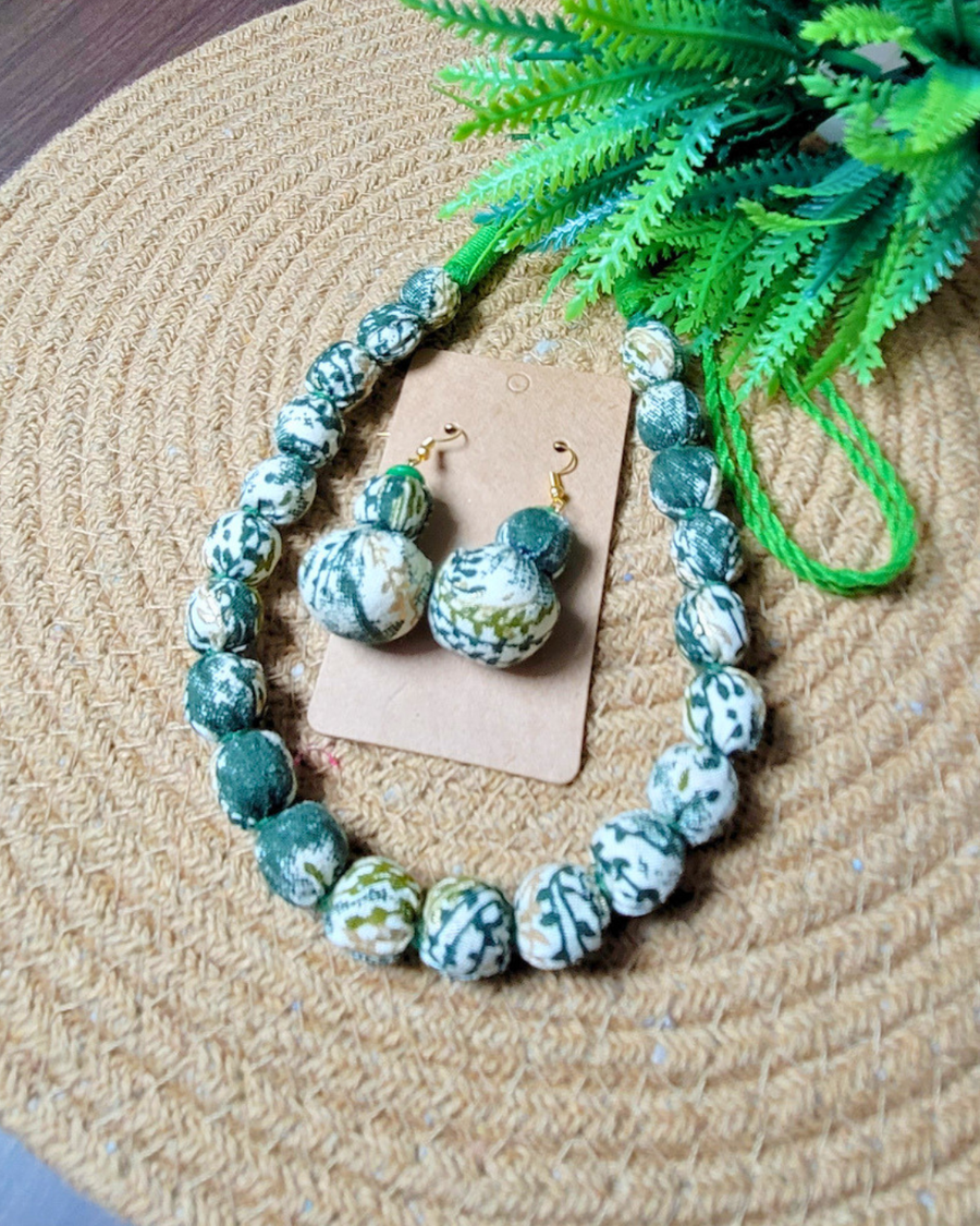 Foresty Gold Beaded Mala