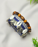 Azure Boho-Inspired Bangle