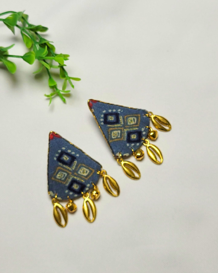 Indira - Bloom Cowrie Earrings
