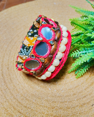 Mirror Bloom Artisan Bangle